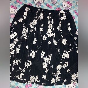 Y2K floral skirt